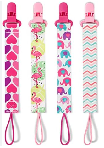 Clips de sucette pour bébé, lot de 4 pièces, disponibles sur Dialy à Dakar en 60 min.