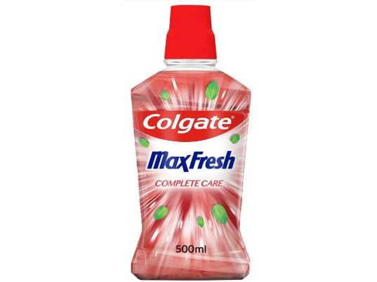 Bain de bouche Colgate Max Fresh Complete Care 500ml pour une fraîcheur intense. Disponible à Dakar en 60min sur Dialy.sn