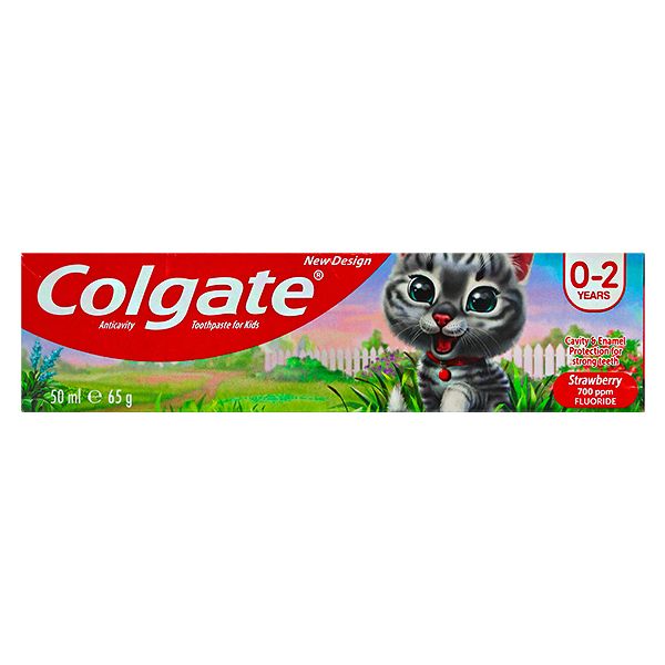 Dentifrice Colgate 50ml spécialement conçu pour les enfants de 0 à 2 ans. Disponible à Dakar en 60min sur Dialy.sn