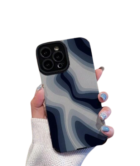 Coque De Téléphone Doux Anti-chute Texturé En 3d À Motif Dégradé - iPhone Dakar Dialy