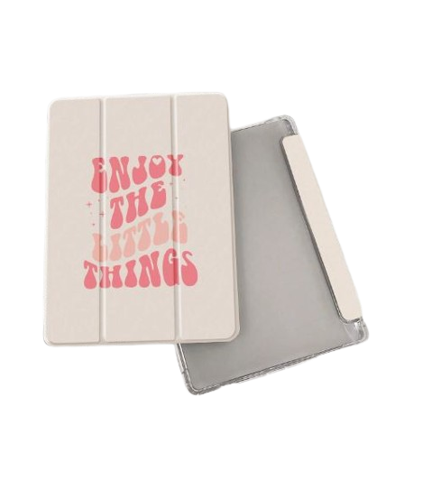 Coque de protection rose avec rainure pour stylo - iPad Dakar Dialy