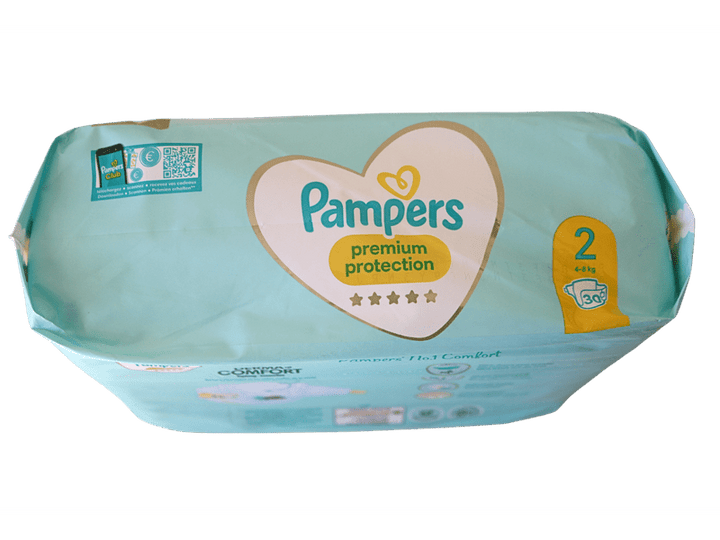 PAMPERS - Couches Premium protection -Taille 2 (4-8 kg) - 30 pcs