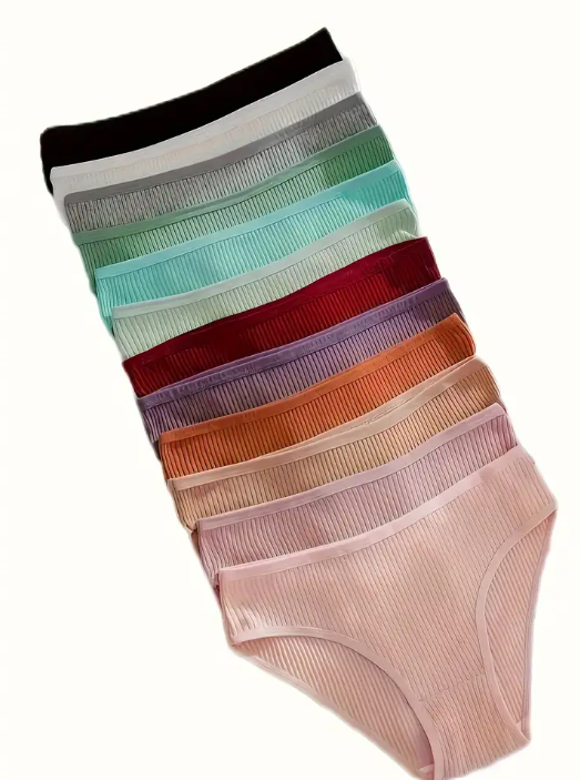 Culottes Femme Coton – Lot de 12, Taille L, Douces & Respirantes Dialy - Dakar