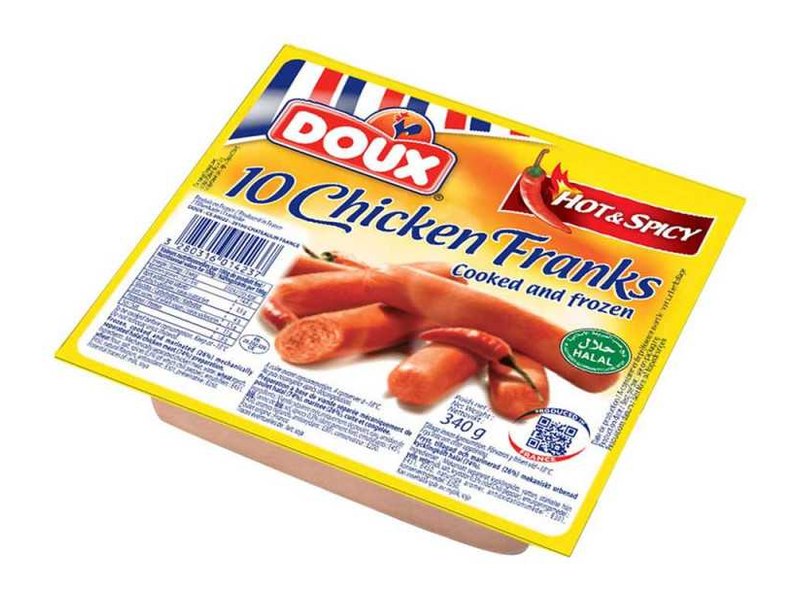 Saucisses spicy DOUX - 340g, livrées en 60 min à Dakar sur Dialy.







