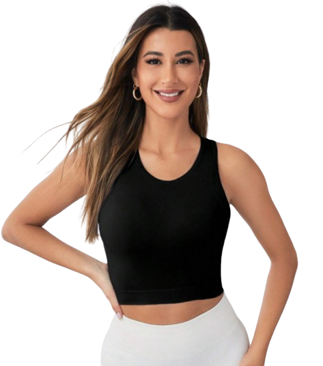 Débardeur Sport Femme – Noir, Respirant & Confort Fit Dialy - Dakar