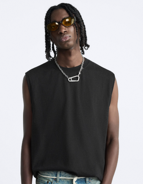 Débardeur homme ZARA noir effet délavé Dialy - Dakar 