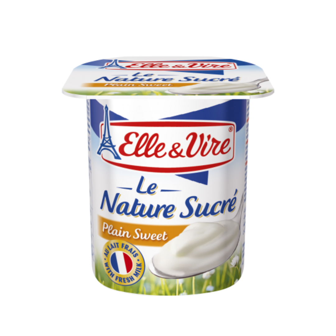 Elle & Vire – Yaourt Nature Sucré – 125 g