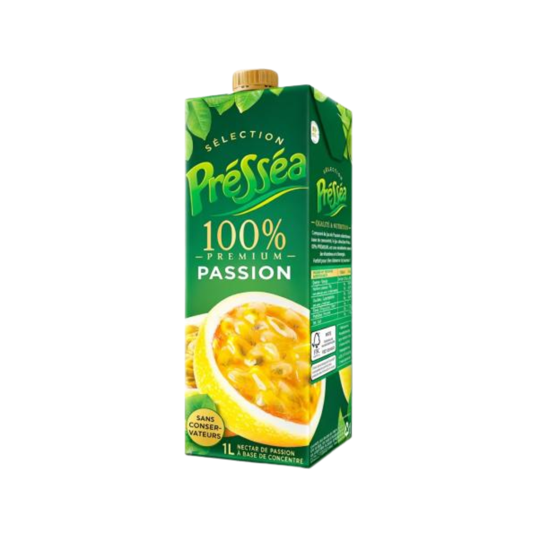 PRESSEA – Brique de Jus Passion - 100 % Premium - 1 L
