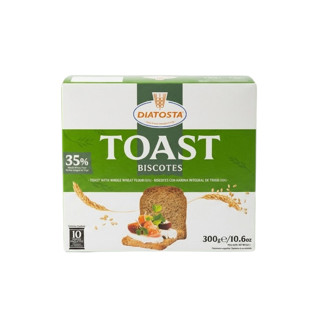 Diatosta – Toast Biscottes à la Farine Complète – 300 g