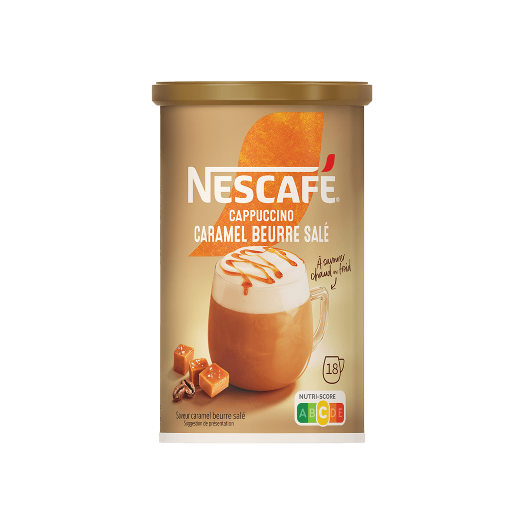 NESCAFE - Cappuccino Caramel au Beurre Salé - 261 g