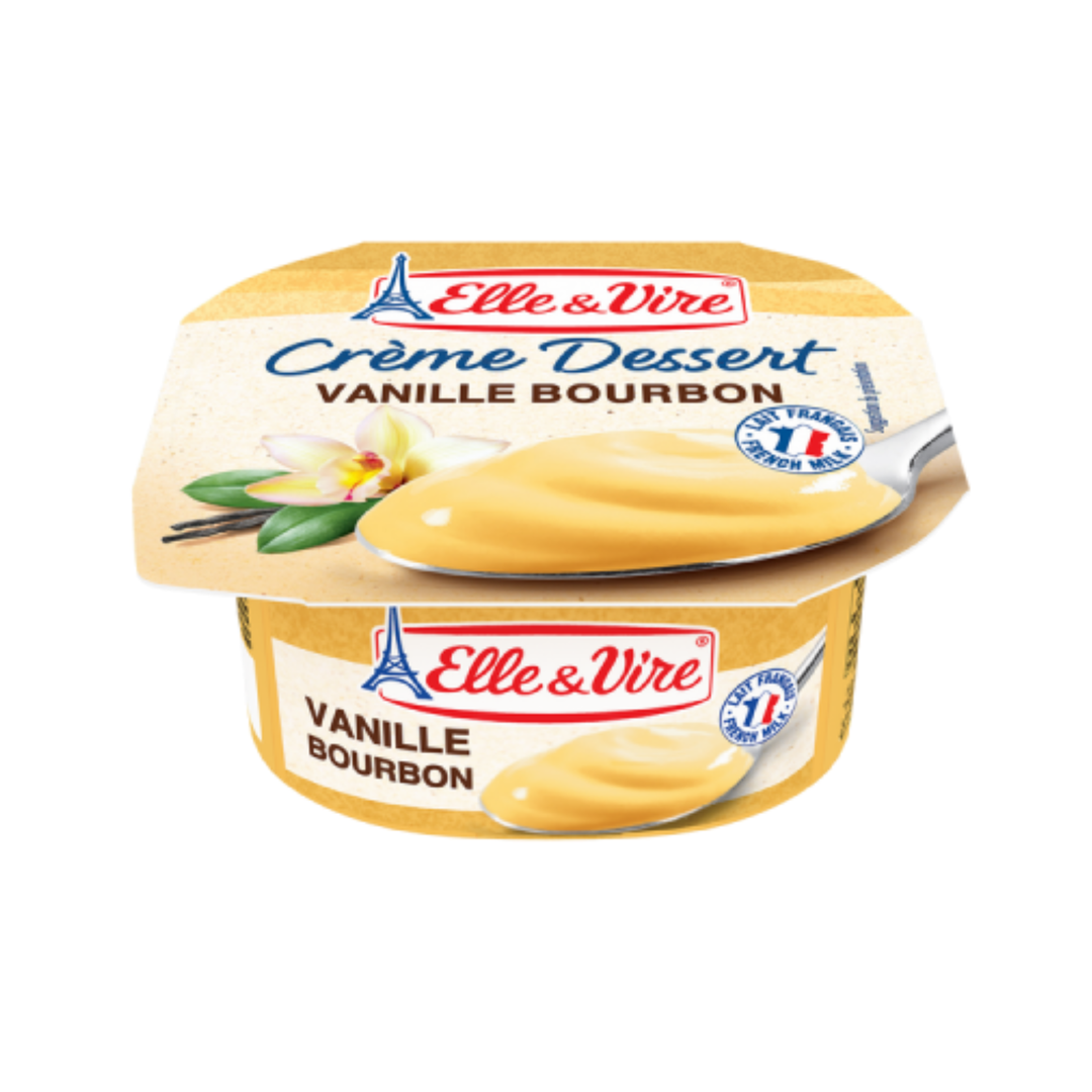 Elle & Vire – Crème Dessert Vanille Bourbon – 100 g