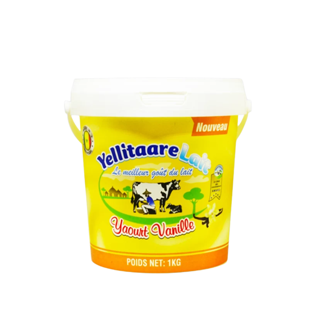 YELLITARE – Pot de Yaourt Vanille – 1 Kg