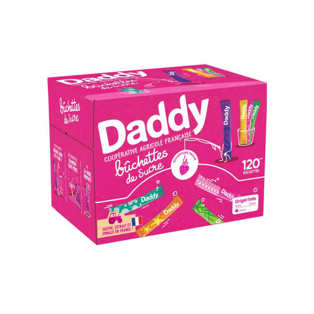 Daddy – Bûchettes de Sucre – 120 pièces