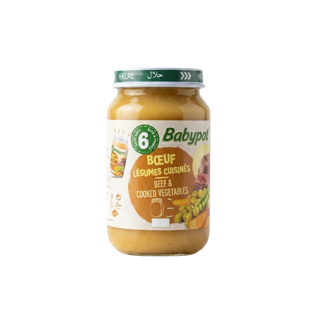 BABYPOT – Bœuf Légumes Cuisinés (Dès 6 mois) – 200 g