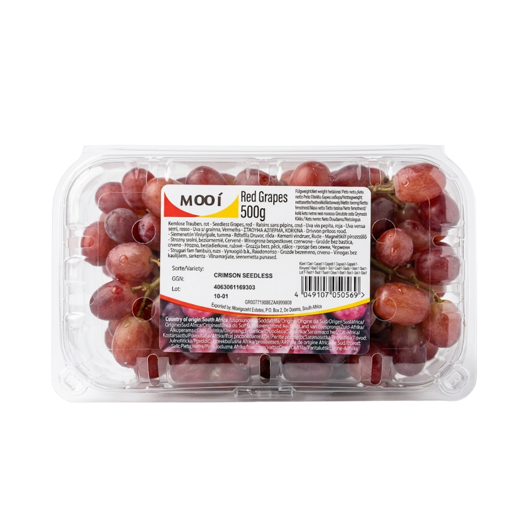 Raisins Rouges - Sans Pépins en Boîte Frais et Juteux - 500 g