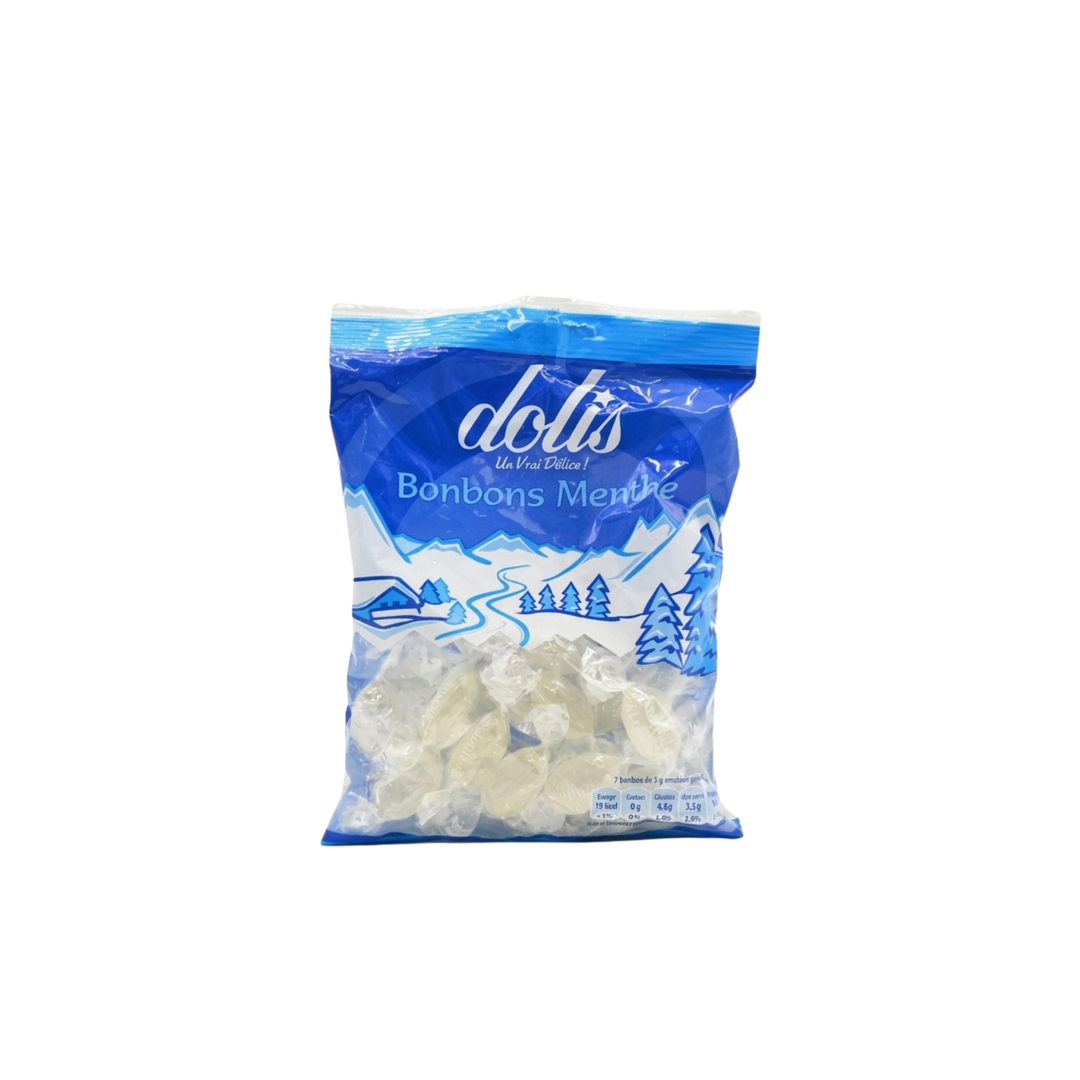 DOLIS - Bonbons à l'arôme naturel de menthe - 150 g
