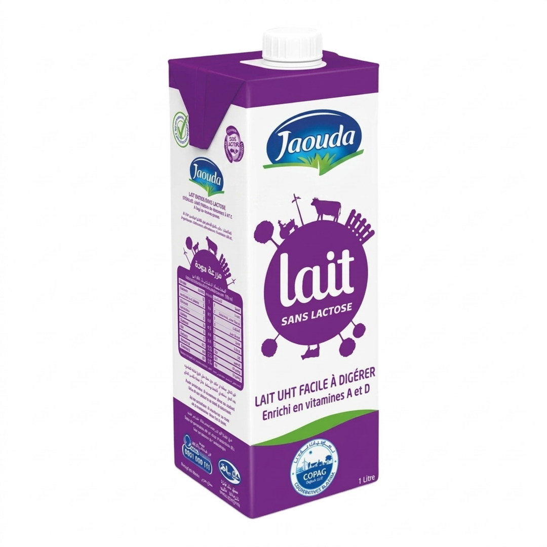 JAOUDA - Lait Sans Lactose et Sans Gluten