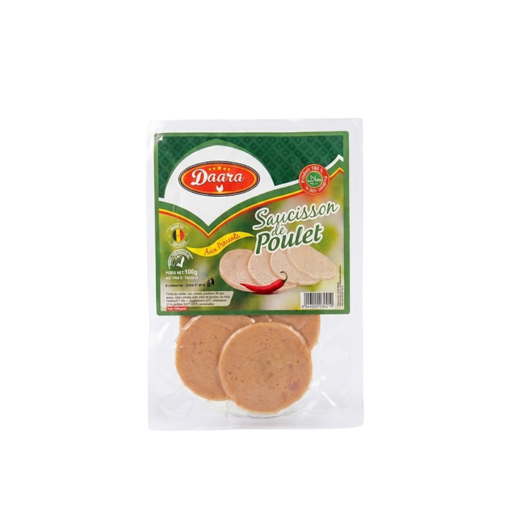 Daara - Saucisson de Poulet aux Piments - 100 g