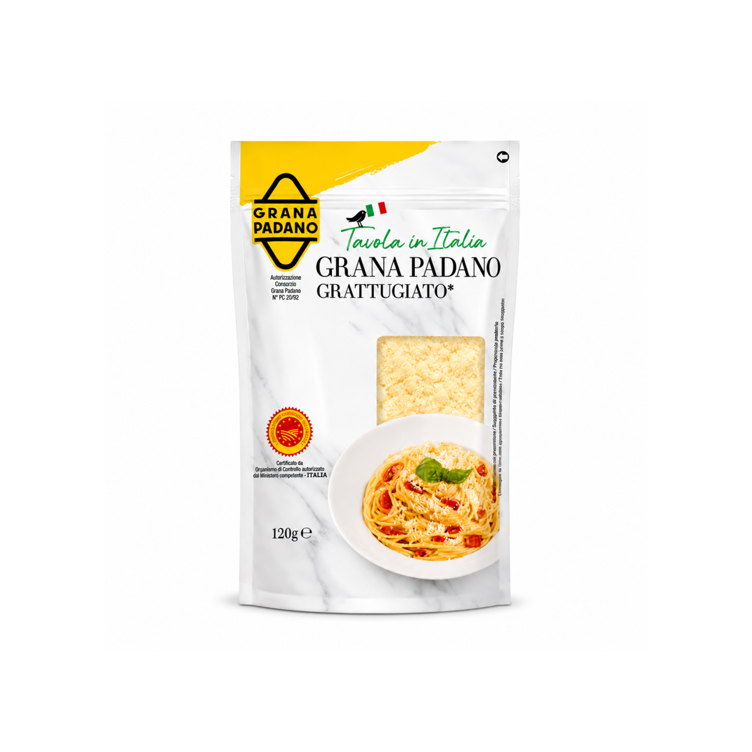 Grana Padano – Fromage Italien Grattugiato – 120 g