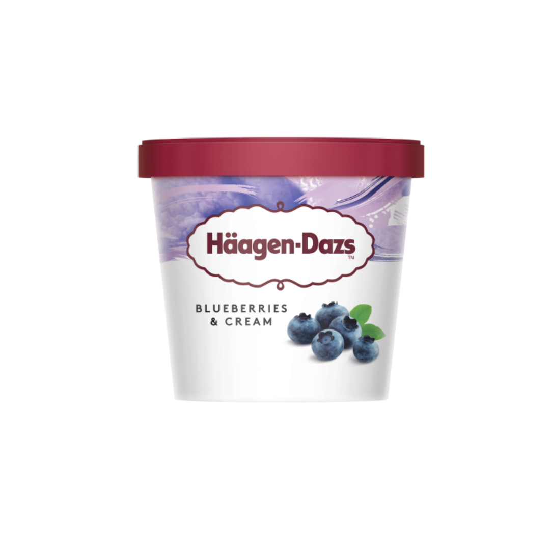 HÄAGEN-DAZS – Mini Cup Blueberries & Cream – 95 ml
