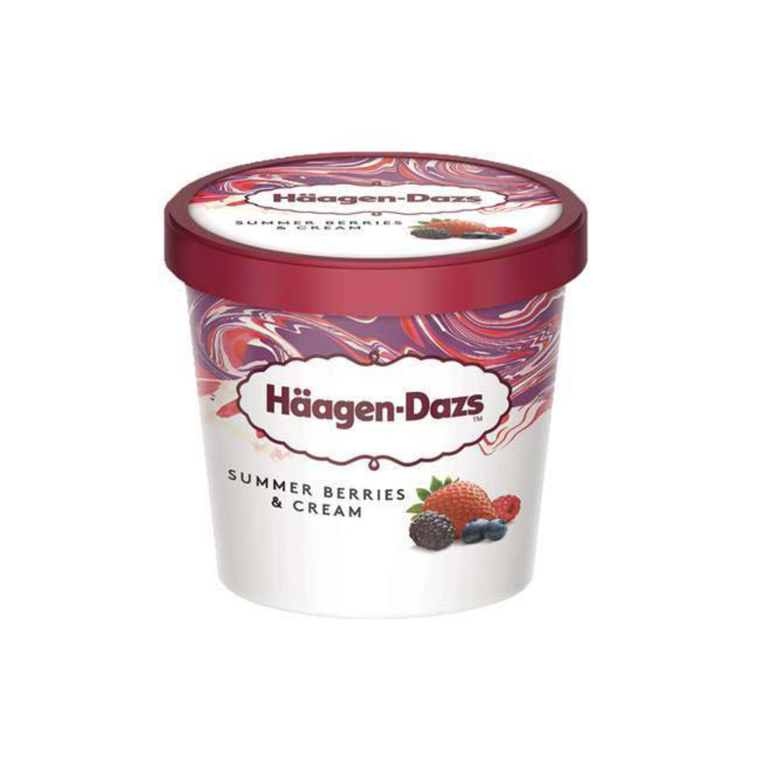 HÄAGEN-DAZS – Mini Cup Summer Berries & Cream – 95 ml