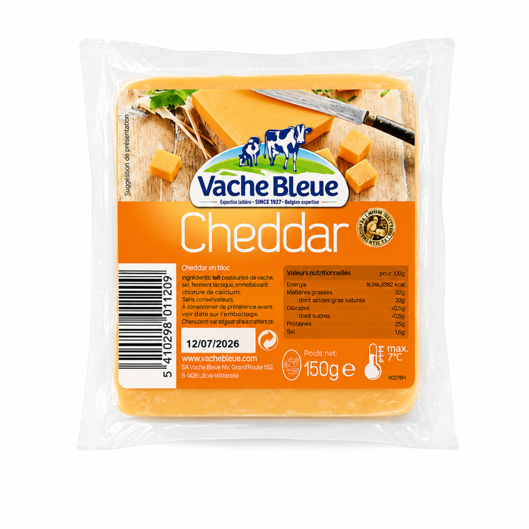 VACHE BLEUE - Fromage Cheddar - 150 g