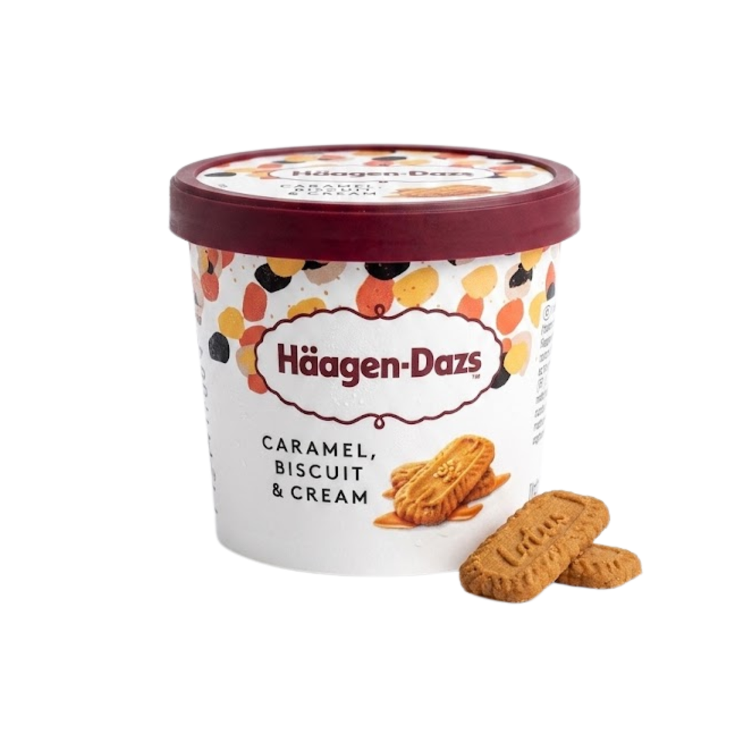 HÄAGEN-DAZS – Mini Cup Caramel, Biscuit & Cream – 95 ml