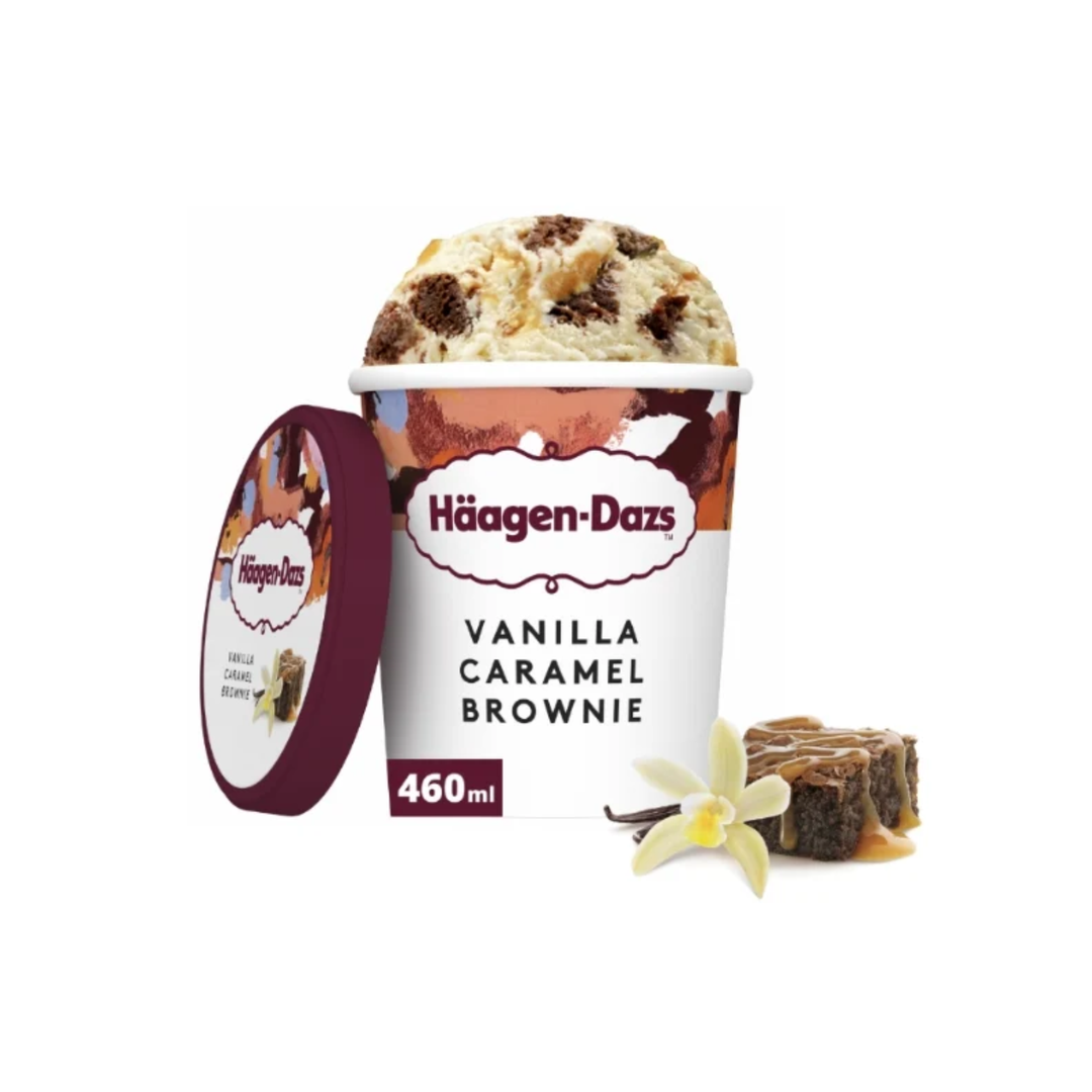 Häagen-Dazs – Vanilla & Caramel Brownie – 460 ml