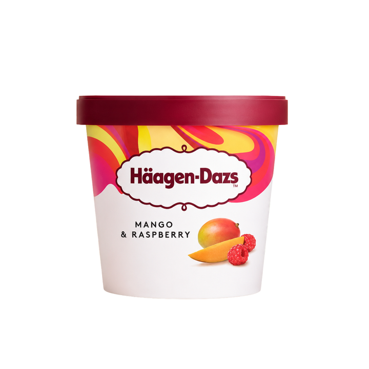 Häagen-Dazs - Crème Glacée aux fruits Mango & Raspberry - 95 ml