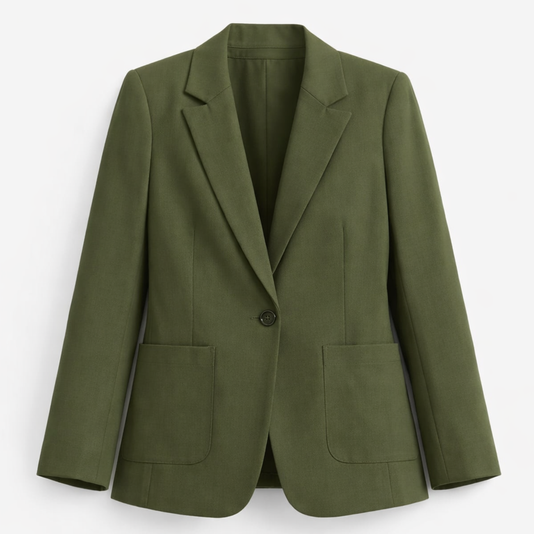 Blazer Femme – Olive Grec Premium – Taille L