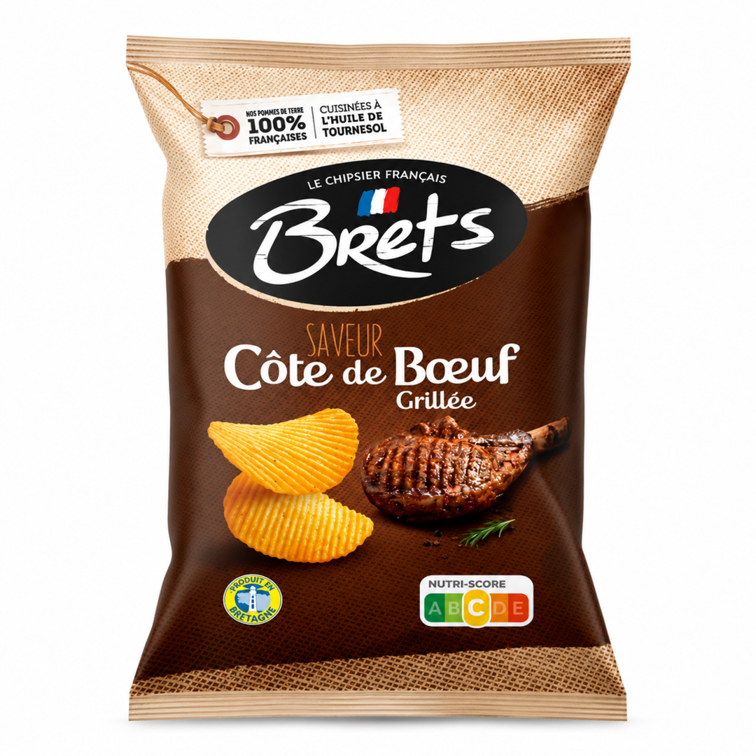 Brets – Chips Saveur Côte de Bœuf Grillée – 125 g