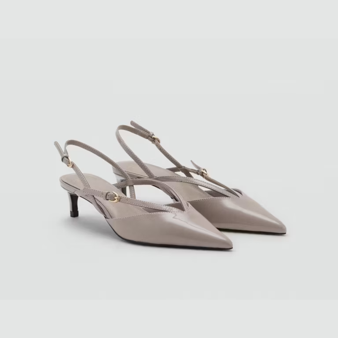 Mango - Chaussures à Talon Kitten à Brides – Pointure 39