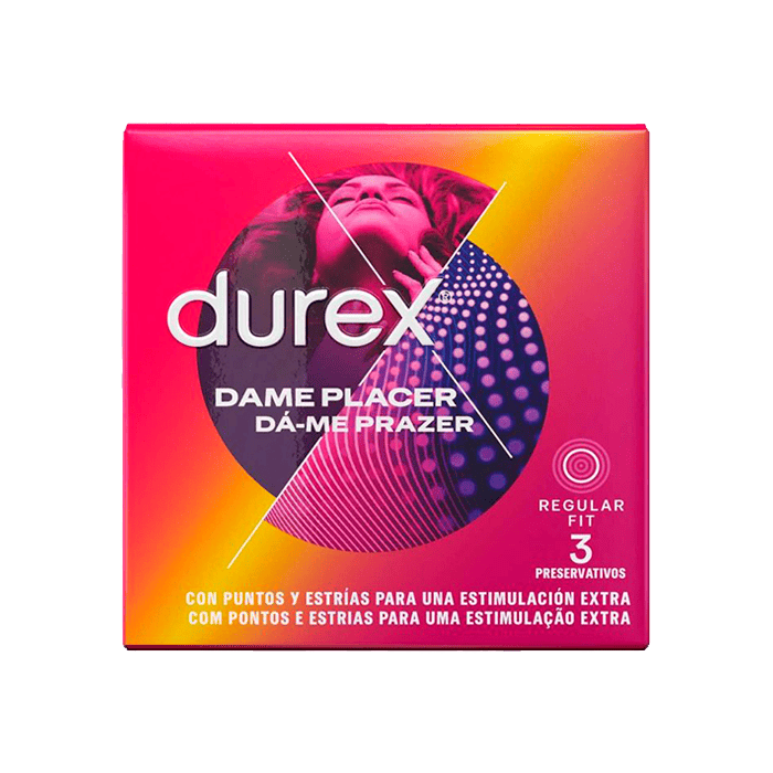 Préservatifs Durex Dame Placer 3 pcs – disponibles sur Dialy en 60 min à Dakar
