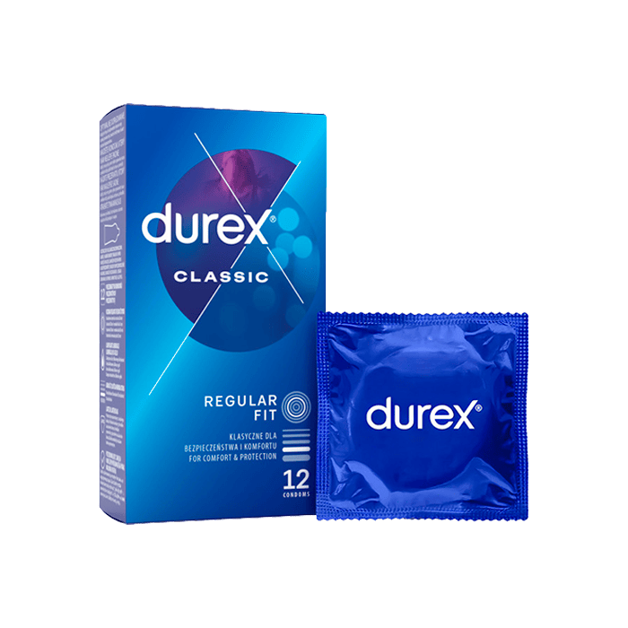 Préservatifs Durex Classic 12 pcs – disponibles sur Dialy en 60 min à Dakar