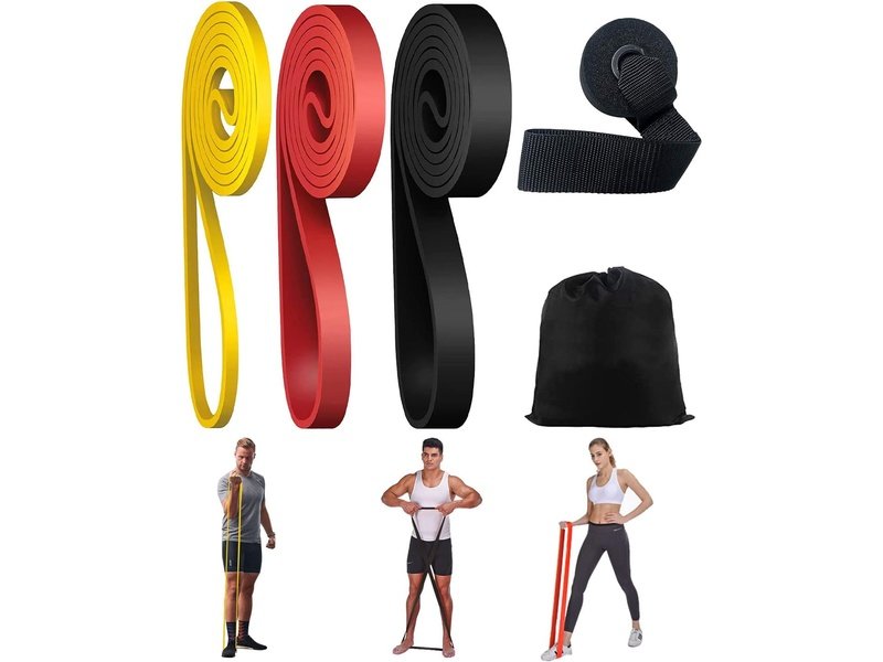 Ensemble de Bandes de Résistance pour Fitness et Renforcement Musculaire - 3 Pièces Dakar Dialy