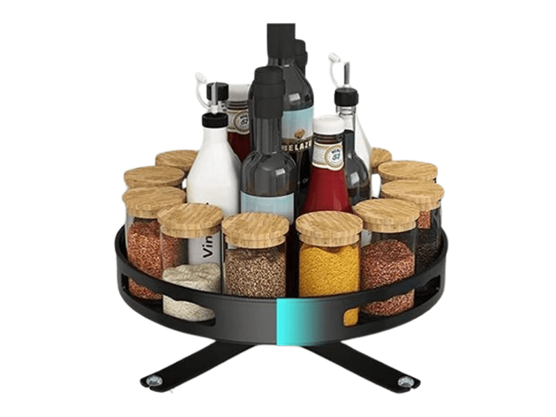 Étagère à épices rotative en inox – Rangement compact pour cuisine Dialy - Dakar 