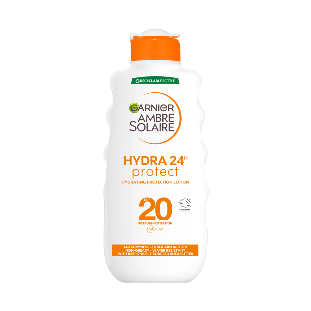 Garnier Ambre Solaire Lotion Protection Moyenne SPF20 – 200 ml .Disponible à Dakar sur Dialy.sn