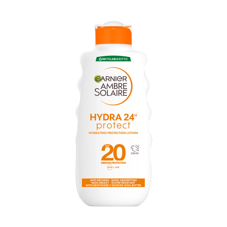 Garnier Ambre Solaire Lotion Protection Moyenne SPF20 – 200 ml .Disponible à Dakar sur Dialy.sn