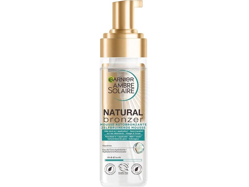 Mousse autobronzante Garnier Ambre Solaire, 200 ml pour corps et visage. Disponible en 60 min à Dakar sur Dialy.







