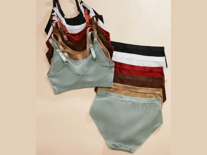 Ensemble de sous vêtement 6pcs,  6 couleurs