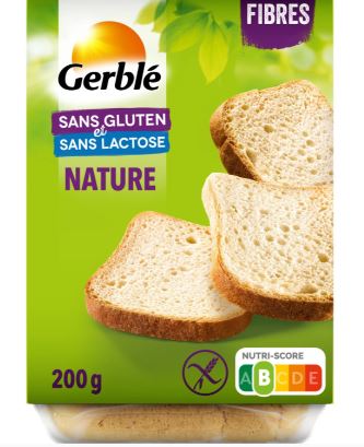 Pain Demi Nature Sans Gluten Sans Lactose 200g - Gerble