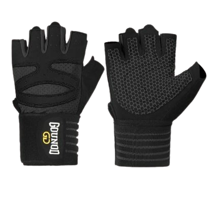 GOUNOD - Gants d’Entraînement Demi-Doigt - Noir Dakar Dialy