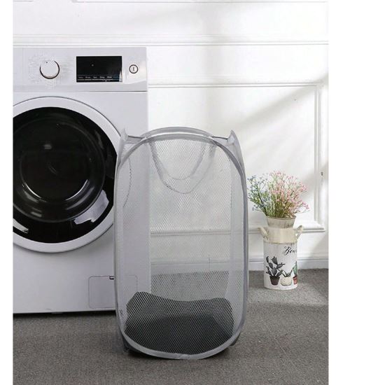 Panier à linge rectangulaire pliable et léger pour une organisation efficace,