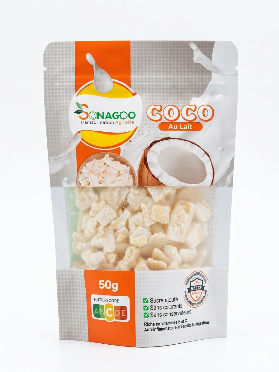 SONAGOO – Coco au Lait - 50 g