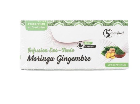 Senea Food – Infusion Exo Tonic Moringa & Gingembre – 20 Sachets de 60 g
