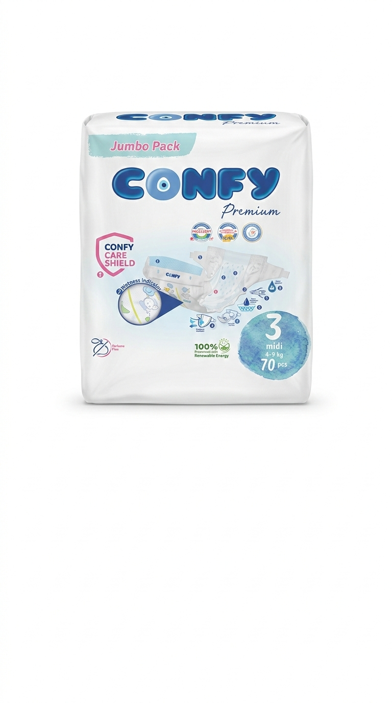 Confy – Couches Taille 3 (4 à 9 kg)