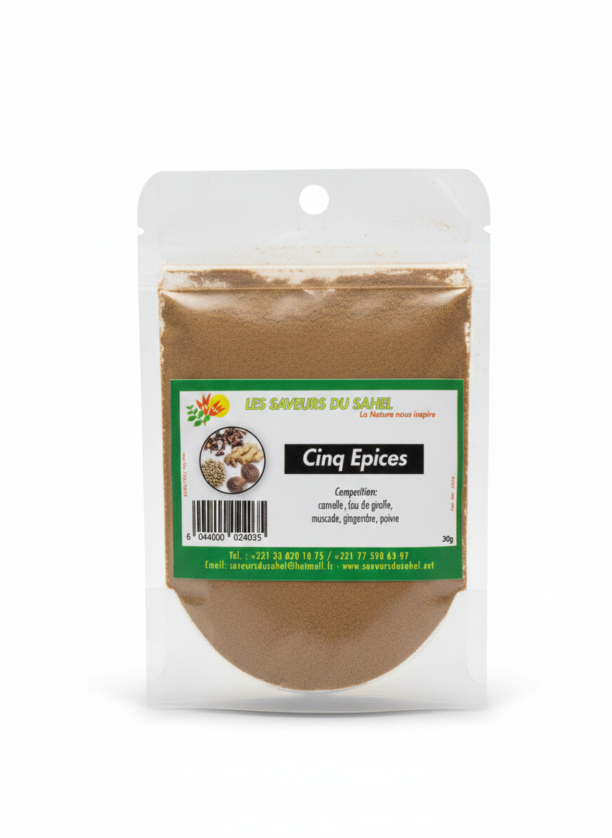 Saveur du Sahel Mélange de Cinq Epices 30G