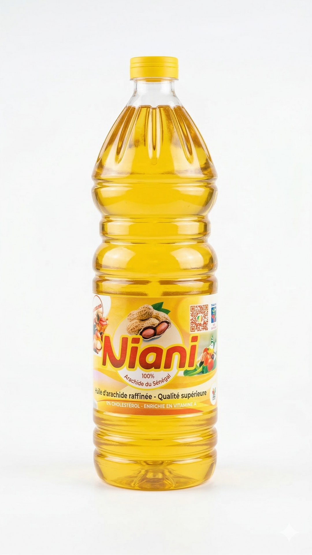 NIANI - Huile d'arachide raffinée de qualité supérieure - 1L