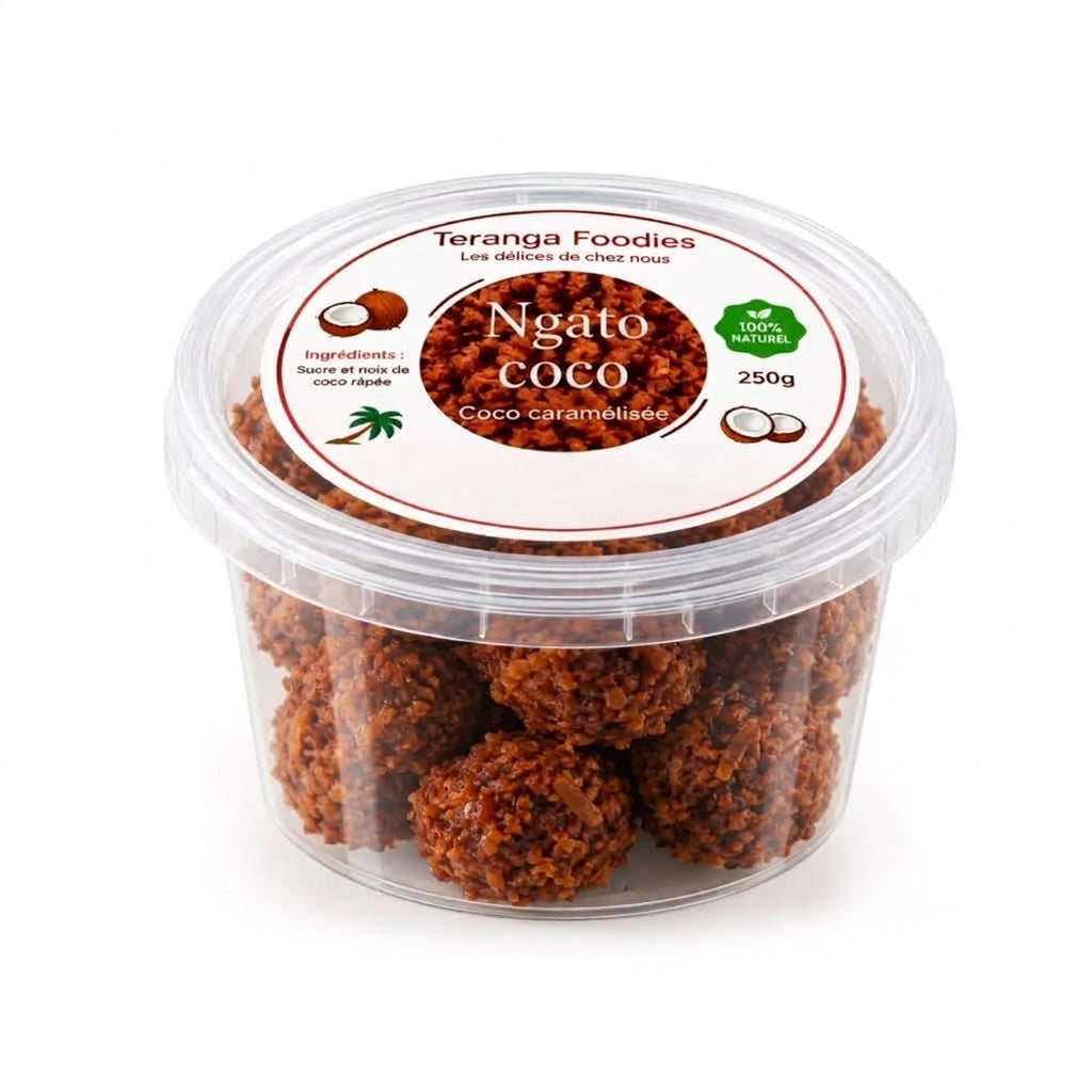 TERANGA FOODIES – Coco Caramélisées (Gato Coco) – 250 g