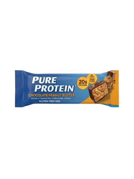 PURE PROTEIN - Barre Protéinée Chocolat et Beurre d'Arachide - Sans gluten 50G